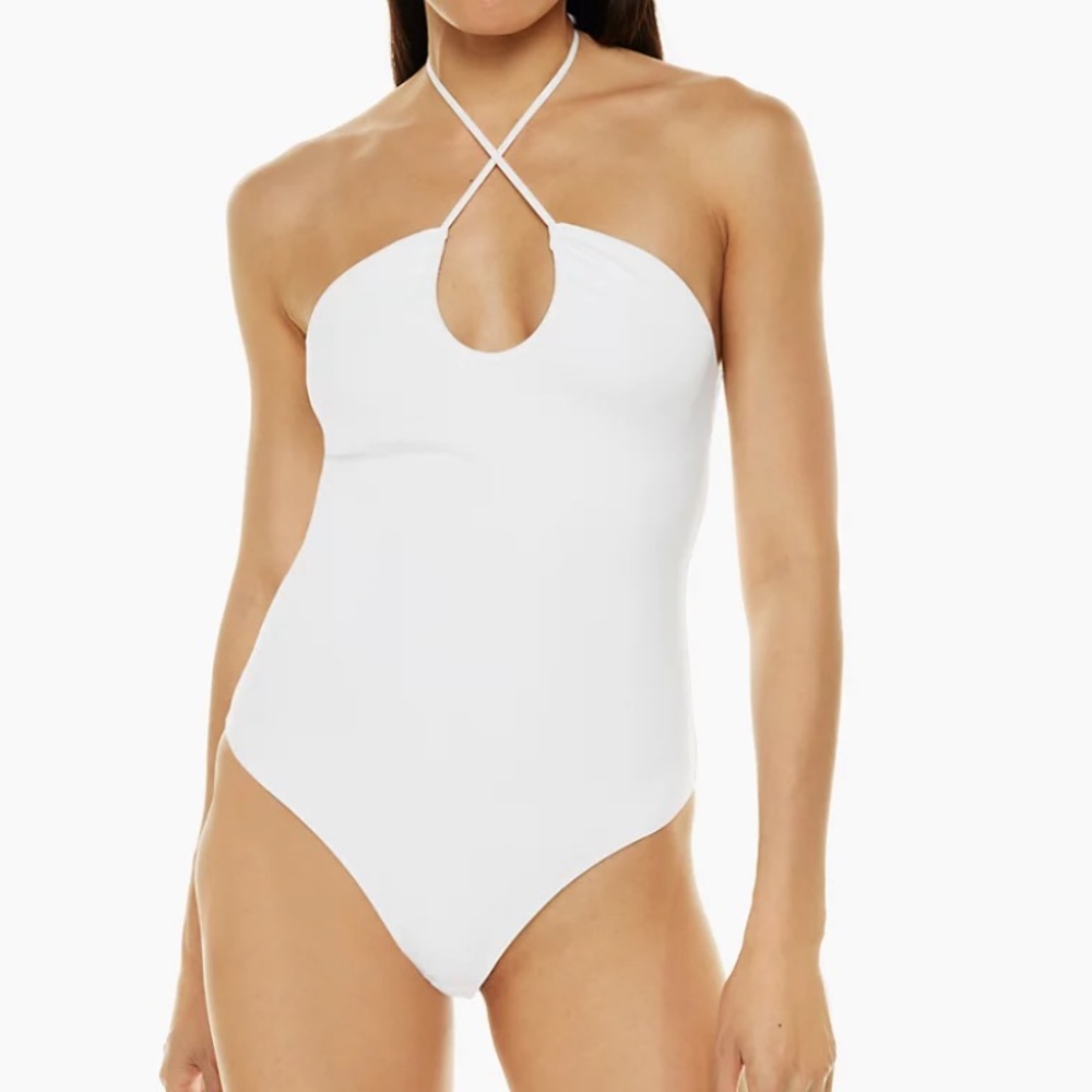 Aritzia Babaton cross cross contour thong bodysuit